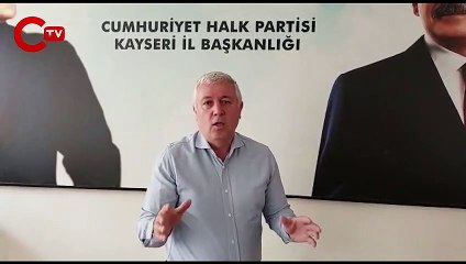 CHP Kayseri Milletvekili Çetin ARIK açıklama yapıyor