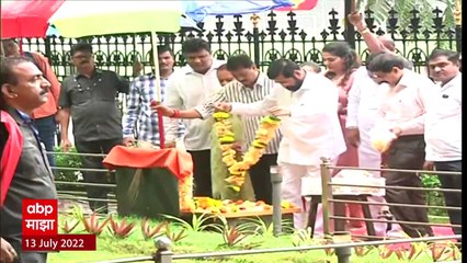 CM Eknath Shinde at Balasaheb Smarak : गुरुपौर्णिमेनिमित्त मुख्यमंत्री बाळासाहेबांच्या स्मृतीस्थळी
