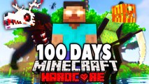 I Survived 100 Days on HORROR ISLAND in Hardcore Minecraft…