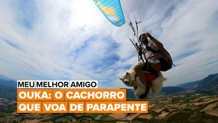 Esta dupla viralizou na internet voando de parapentes.