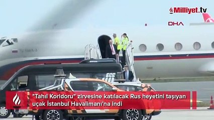 "Tahıl Koridoru" zirvesine katılacak Rus heyetini taşıyan uçak İstanbul Havalimanı'na indi