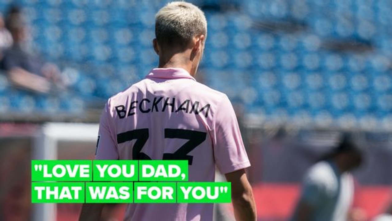 Romeo Beckham scores free kick reminiscent of Dad David Beckham