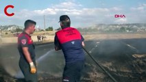 Burdur'da arpa tarlasında yangın