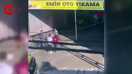 Arnavutköy'de oto yıkamacıyı birbirine kattılar
