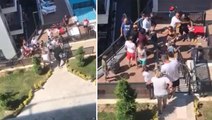 Lüks sitenin Türk sakinleri ile yabancı sakinleri arasında havuz yüzünden kavga çıktı