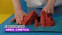 Faça areia cinética em casa