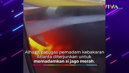 Pesawat Ini Mendarat Dalam Kondisi Roda Terbakar