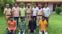 प्राणघातक हमले, फायरिंग, और लूट के चार शातिर अपराधी चढ़े पुलिस के हत्थे