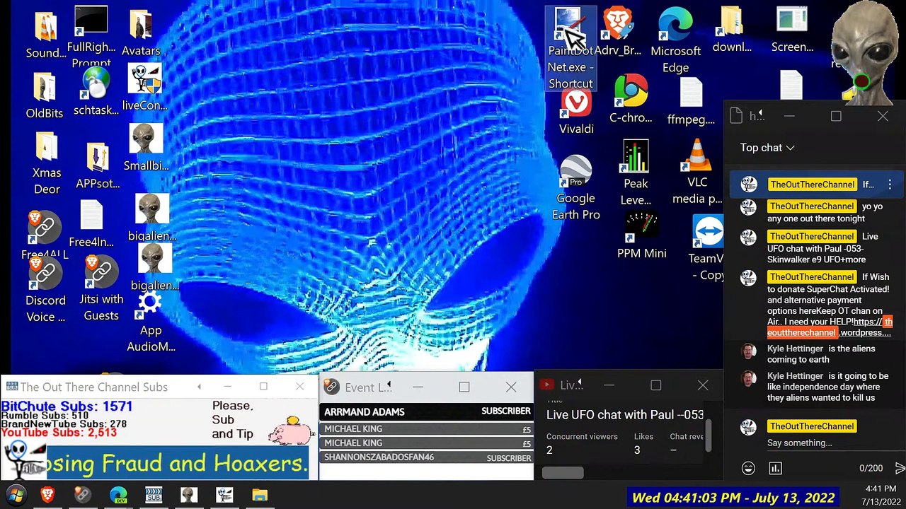 Live UFO chat with Paul --053- Skinwalker e9 UFO+more - 1080p~-Pt3