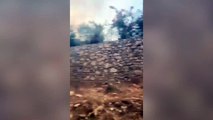 Datça'da çıkan orman yangını yerleşim yerlerine yaklaştı