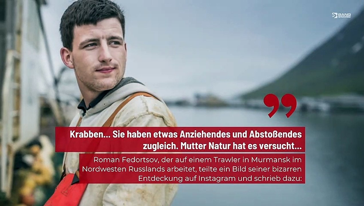 Fischer ist schockiert, als er eine Krabbe mit menschenähnlichen Zähnen findet