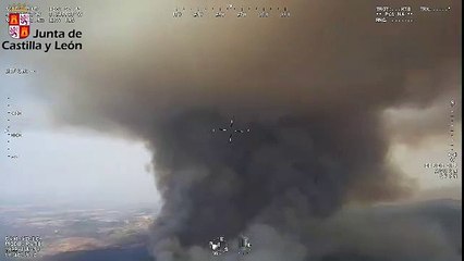 Complicaciones de gravedad en el incendio de Monsagro (Salamanca)