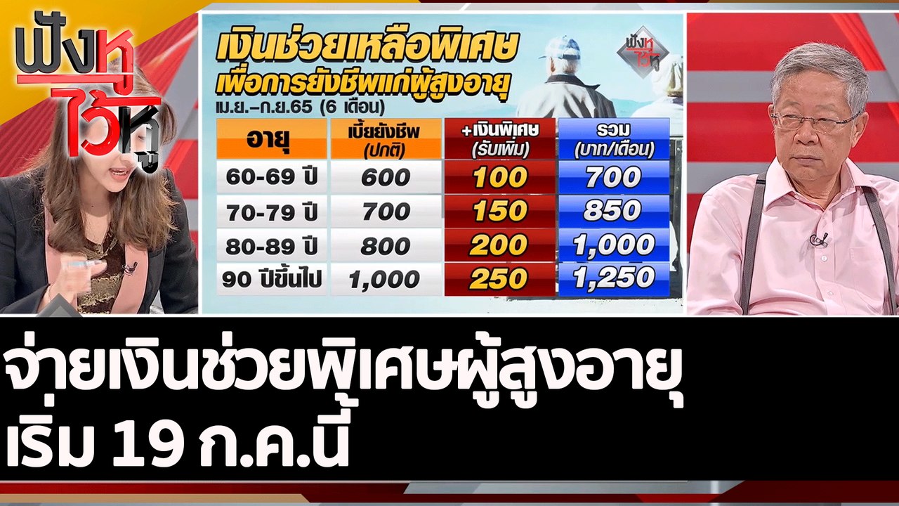 จ่ายเงินช่วยพิเศษผู้สูงอายุ เริ่ม 19 ก.ค.นี้ |...