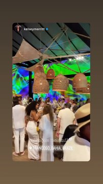 Fête en blanc pour le mariage de Joakim Noah et Lais Ribeiro.