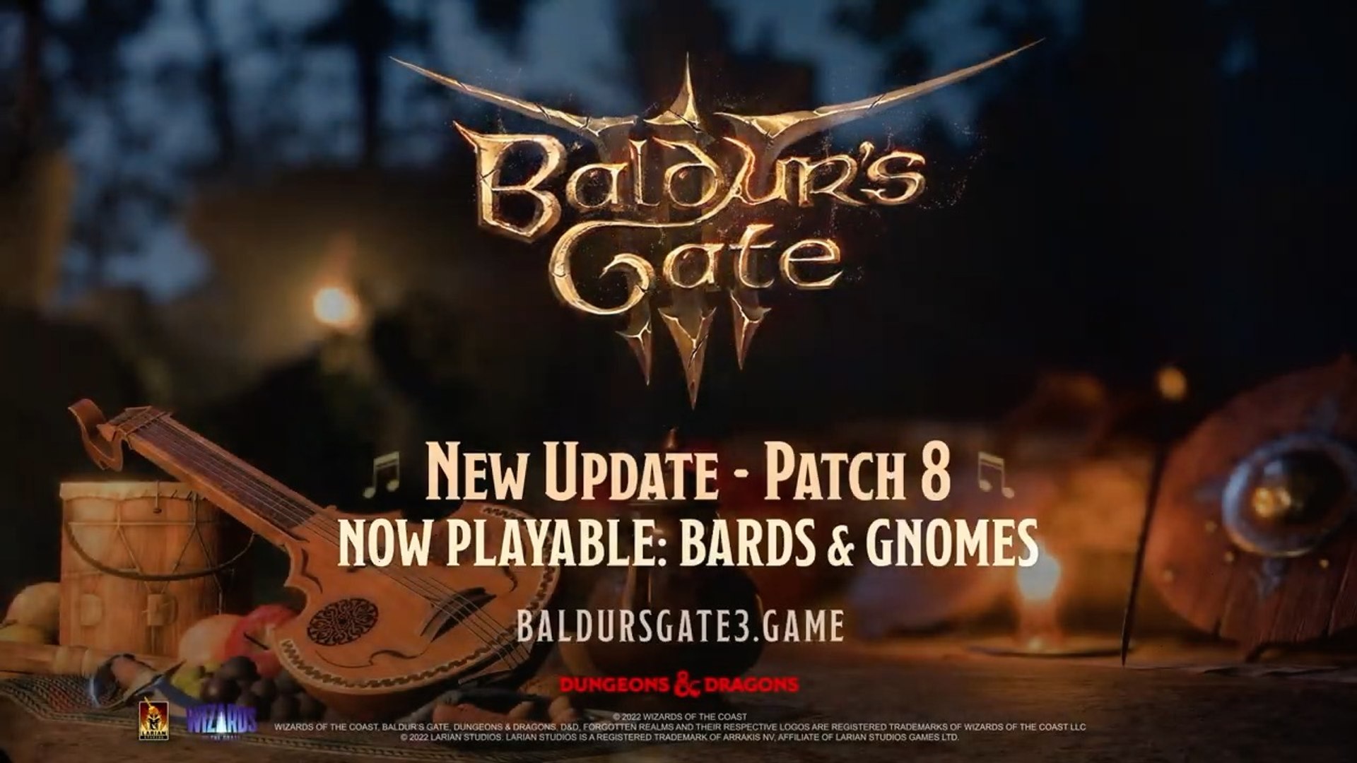 ⁣Baldur's Gate 3 Of Valour and Lore Official Bard Trailer