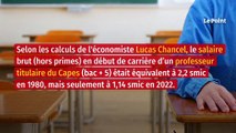 Les smicards de l’enseignement