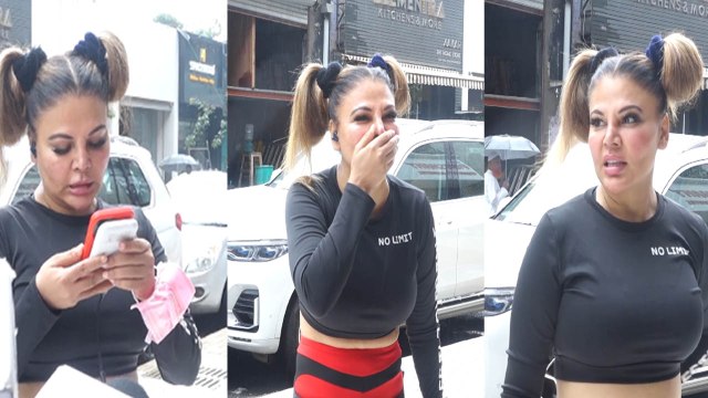 Rakhi Sawant Spotted Outside Gym In Bandra, Video going Viral on Social Media| *TV