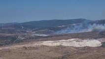 Çeşme Alaçatı'da Makilik Alanda Yangın Çıktı