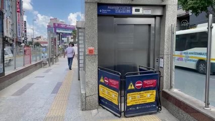 Duraklardaki asansör ve yürüyen merdivenlerin arızalanması vatandaşların tepkisini çekti