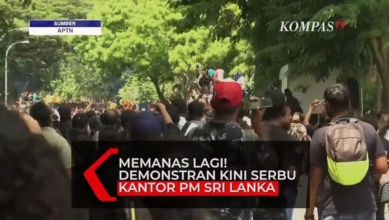 Memanas! Ribuan Demonstran Geruduk Kantor Perdana Menteri Sri Lanka, Tuntut Mundur