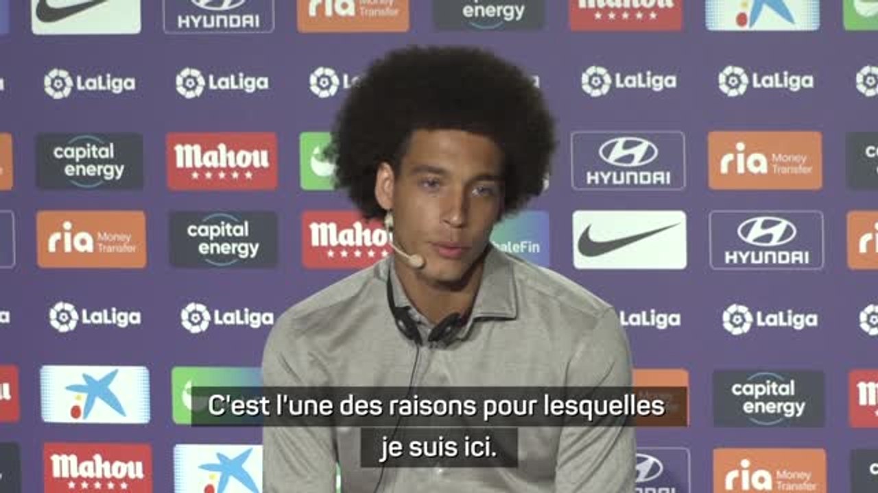 Atlético Madrid - Witsel : "Fier de pouvoir travailler avec Diego Simeone"