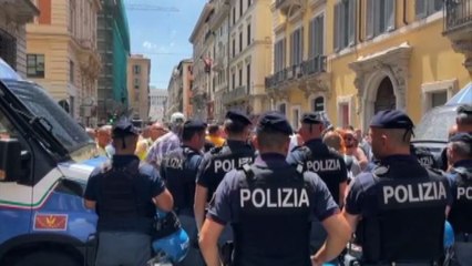 Taxi e DL concorrenza, le proteste alla manifestazione a Roma