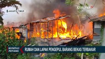 Diduga Korsleting Listrik, 6 Rumah Semi Permanen di Jakarta Timur Terbakar