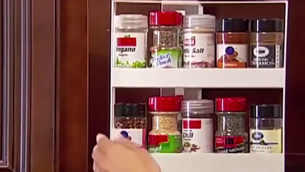 Kitchen Multi-function rotating storage rack holder with stand and preparation plate