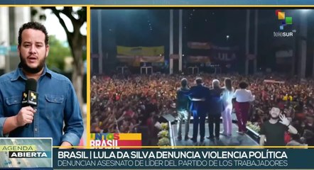 Candidato Lula Da Silva advierte sobre creciente violencia política en Brasil