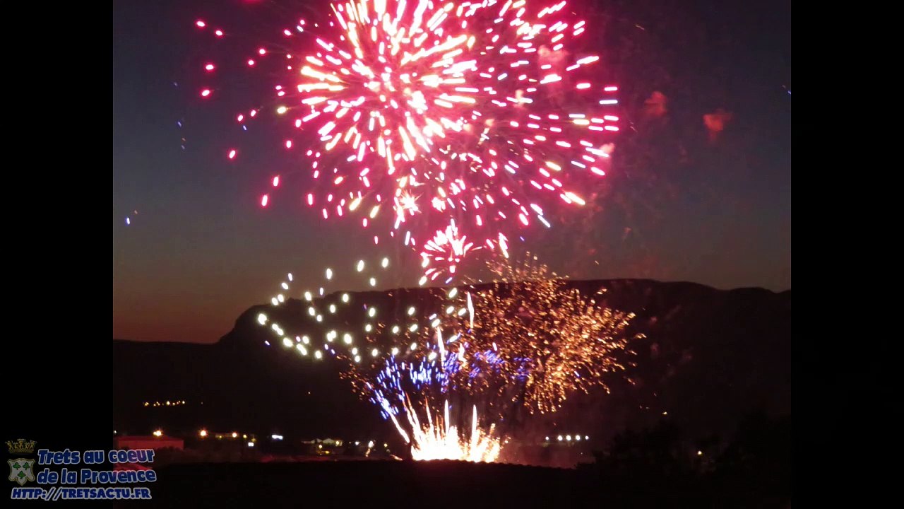 Le feu d'artifice de TRETS du 13 juillet, interroge sur FRANCE BLEU PROVENCE
