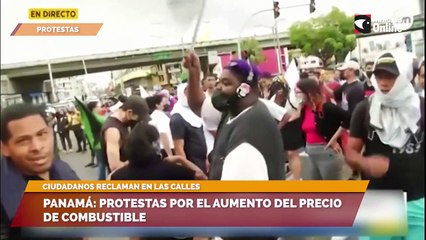 Panamá: protestas por el aumento del precio de combustible
