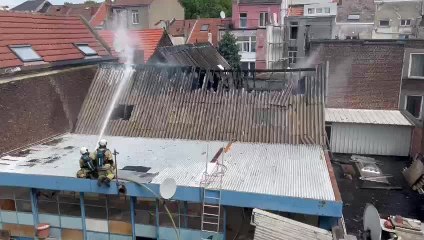 Incendie rue Plantin à Anderlecht