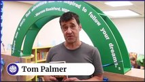 Leeds author Tom Palmer visited Hunslett Carr Primary to open their new library