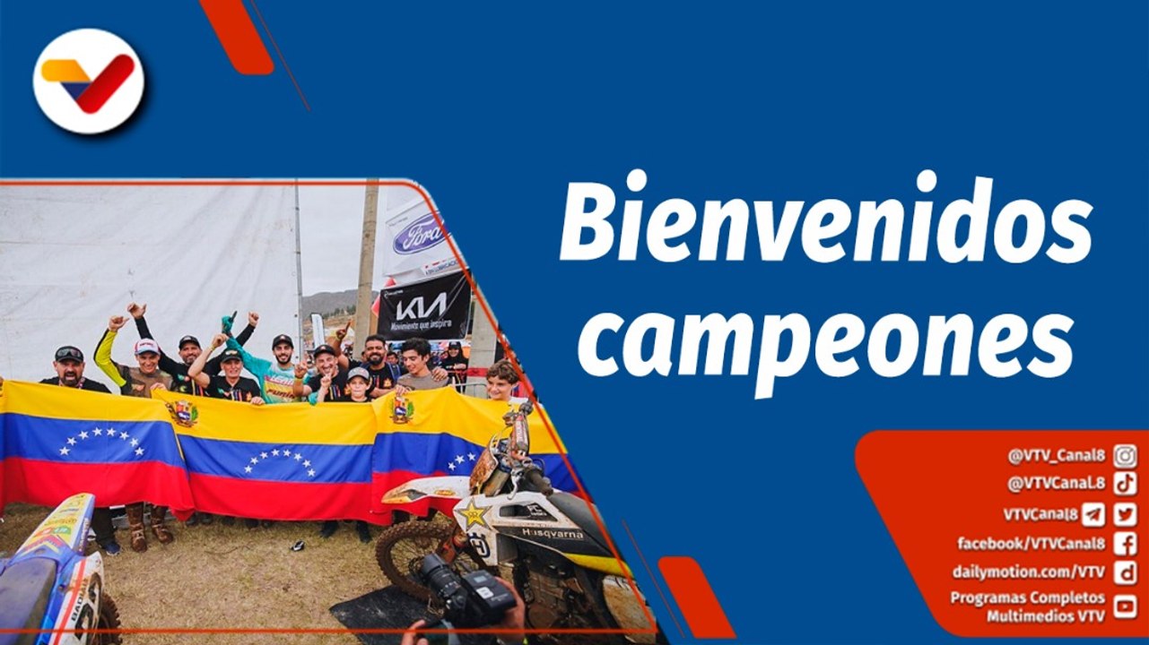 Deportes VTV | Venezolanos ganadores del Campeonato Latinoamericano de Motocross llegan al país