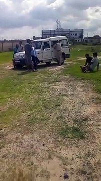 Video Story- A pit made in the field for irrigation, three children of