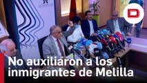 Según el organismo marroquí, las autoridades españolas no auxiliaron a los inmigrantes de Melilla