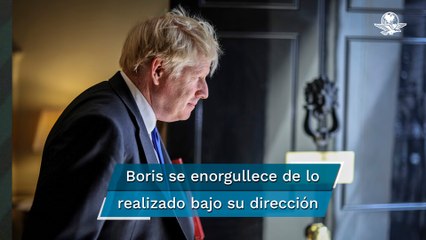"Me voy con la frente en alto", dice Boris Johnson al Parlamento británico