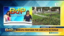 Municipio responde por conflicto en parque de Chorrillos