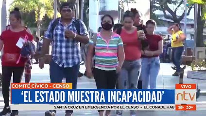 Cívicos rechazan postergación del Censo