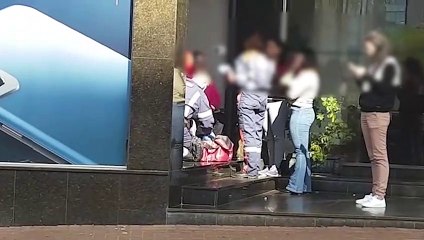 Desesperada após sofrer tentativa de assalto, mulher é socorrida no Centro