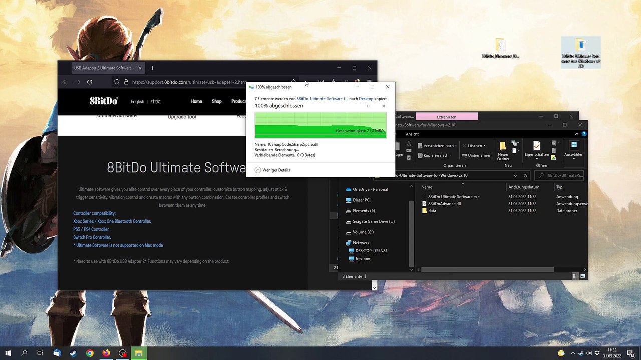 Jetzt auch für XBOX Series-Controller: 8Bitdo USB Wireless Adapter V2 Review [Deutsch|HD]