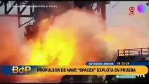 Prueba fallida: Explotan motores del cohete de Elon Musk, que llevará a los humanos a Marte