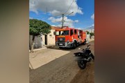 Corpo de Bombeiros dá detalhes de incêndio em residência no Vale do Piancó