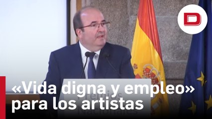 Iceta pide «empleo y vidas dignas» para los artistas
