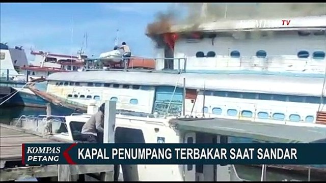 Kapal Penumpang Antar Pulau di Pelabuhan Tuapejat Terbakar Saat Bersandar!