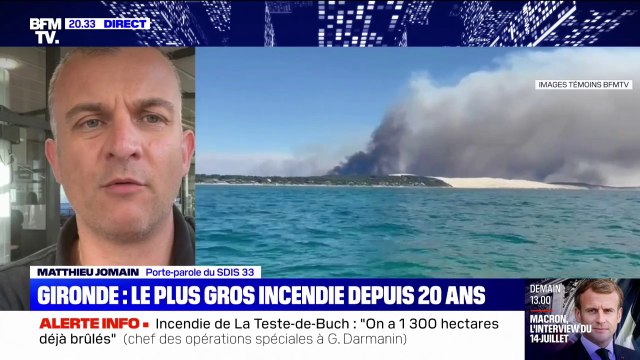 Incendies en Gironde: Les pompiers ont été très éprouvés ces dernières heures , alerte le commandant Matthieu Jomain