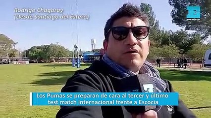 Los Pumas se preparan de cara al tercer y último test match internacional frente a Escocia