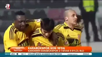 Video herunterladen: Kardemir Karabükspor 2-1 Sivas 4 Eylül Belediyespor 28.01.2015 - 2014-2015 Turkish Cup Group D Matchday 5