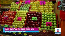 Inflación en EU llega a 9.1% y alcanza máximo en 40 años