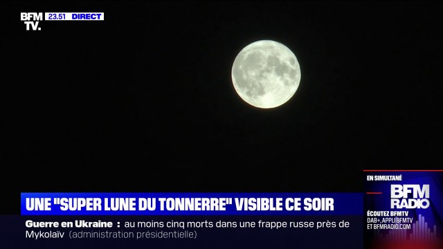 Les images la Super lune du Tonnerre visible ce soir